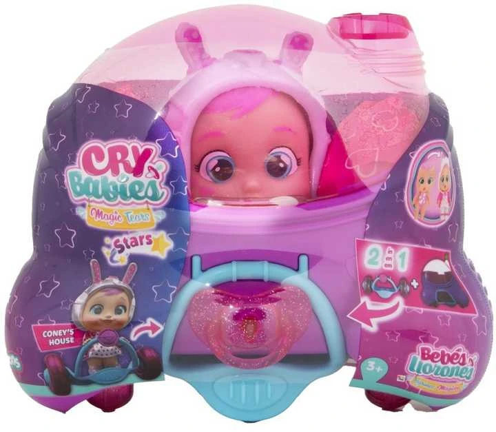 TM Toys Lėlė su nameliu Cry Babies Magic Tears Stars Coney