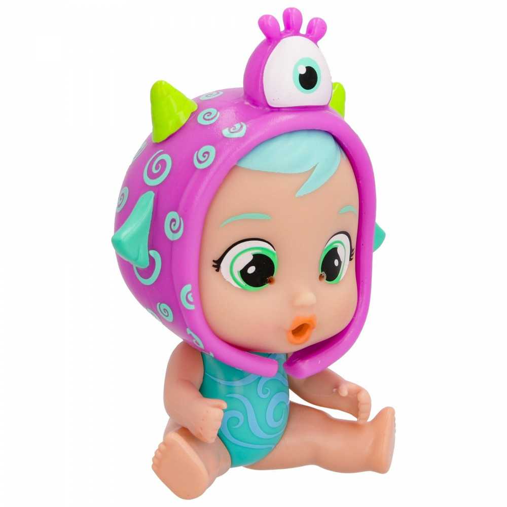 TM Toys Lėlė Cry Babies Magic Tears Jumpy Monsters Fuzz su silikoniniu kostiumu