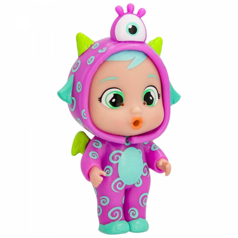 TM Toys Lėlė Cry Babies Magic Tears Jumpy Monsters Fuzz su silikoniniu kostiumu