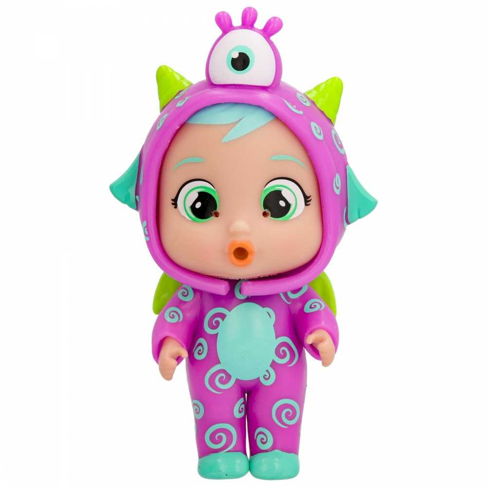 TM Toys Lėlė Cry Babies Magic Tears Jumpy Monsters Fuzz su silikoniniu kostiumu