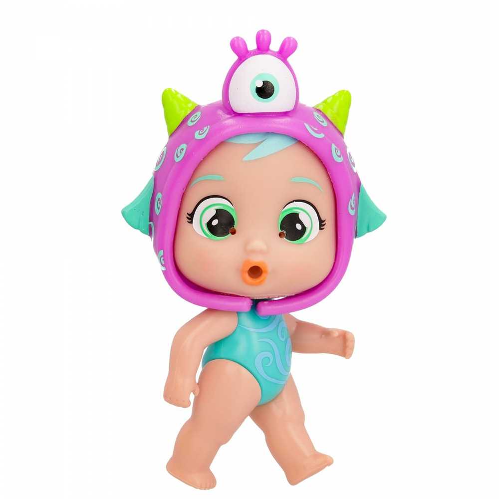 TM Toys Lėlė Cry Babies Magic Tears Jumpy Monsters Fuzz su silikoniniu kostiumu