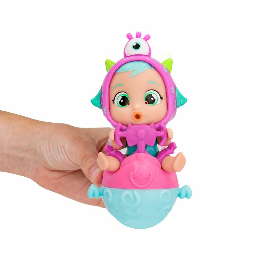 TM Toys Lėlė Cry Babies Magic Tears Jumpy Monsters Fuzz su silikoniniu kostiumu