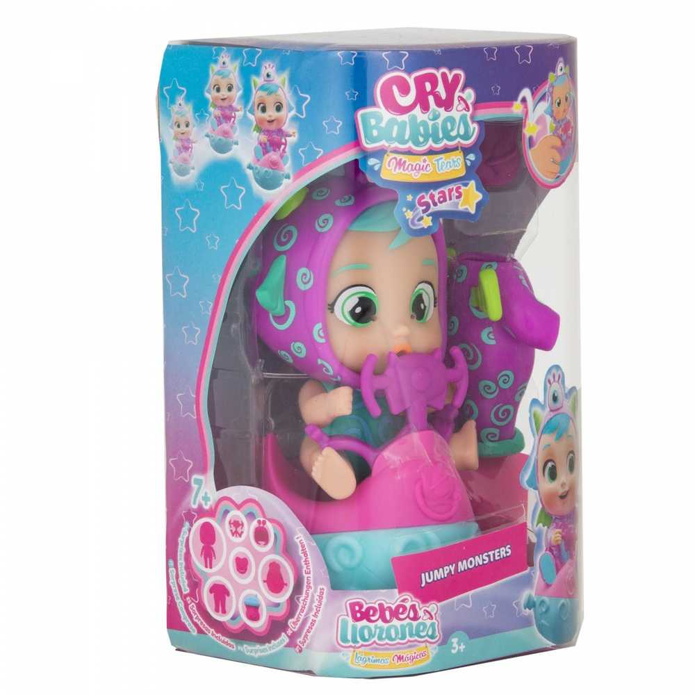 TM Toys Lėlė Cry Babies Magic Tears Jumpy Monsters Fuzz su silikoniniu kostiumu