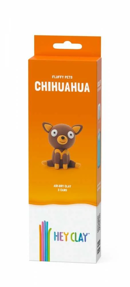 TM Toys HEY CLAY HCL30111CEE Figūrėlė Fluffy Pets Chihuahua 3 vnt.