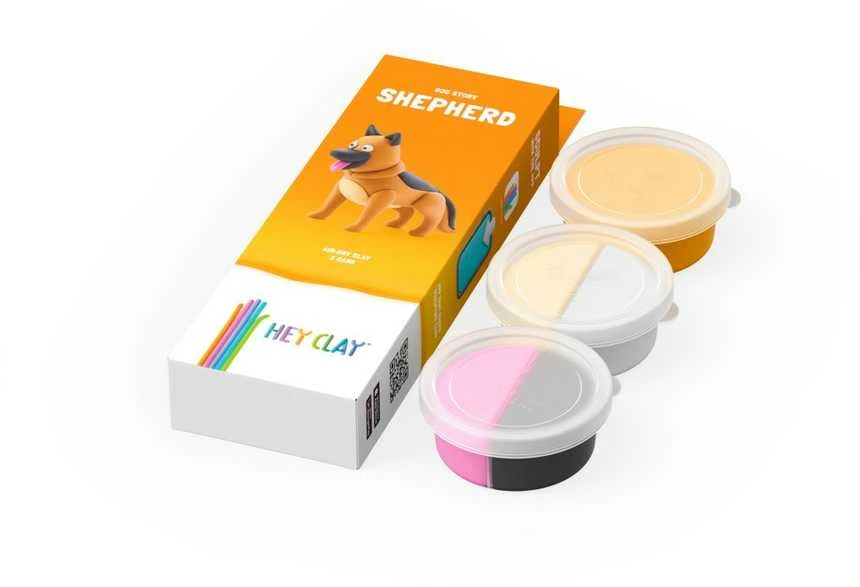 TM Toys TM Žaislai TMT HeyClay Vokiečių aviganių 3 vnt. pakuotė 00312