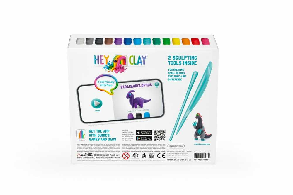TM Toys Masa plastyczna Hey Clay Rinkinys Mega Dinozaury