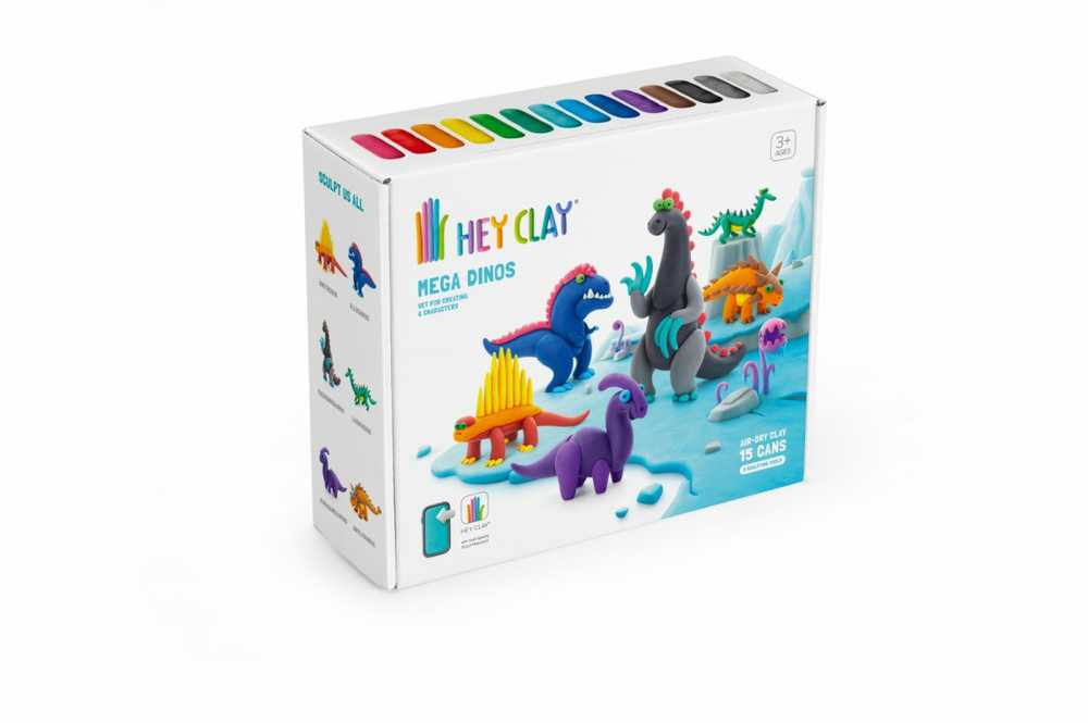 TM Toys Hey Clay Rinkinys Mega Dinosaurs