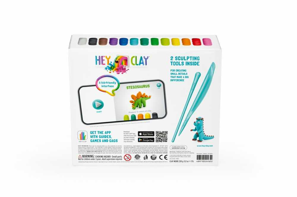 TM Toys HEY CLAY - DINOZAURŲ RINKINYS, TM ŽAISLAI