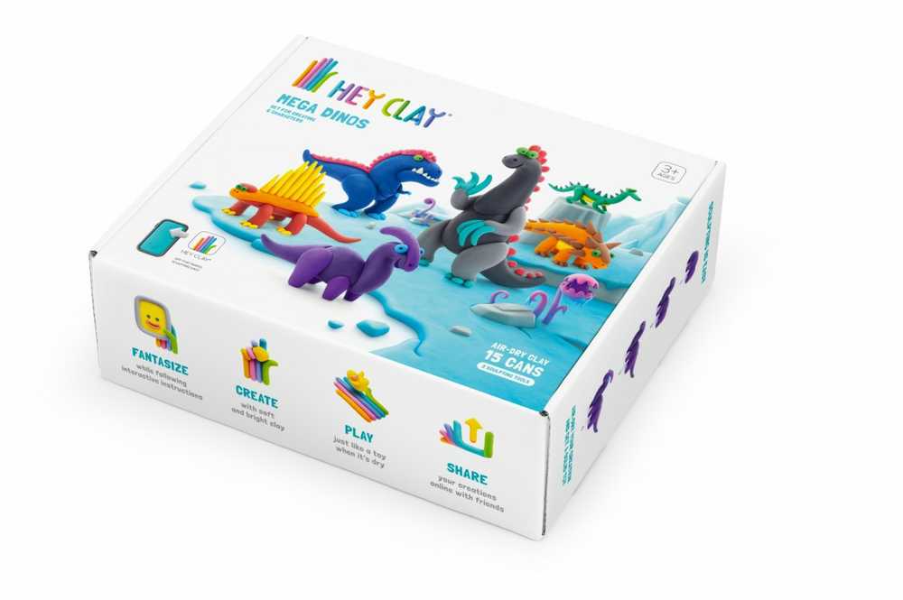 TM Toys Hey Clay Rinkinys Mega Dinosaurs