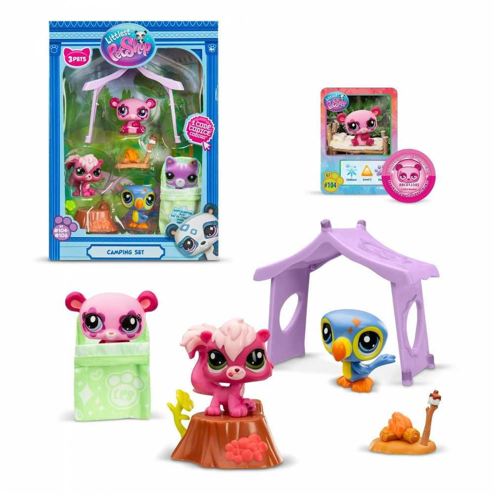 TM Toys Figūrėlių rinkinys Littlest Pet Shop stovyklavimui
