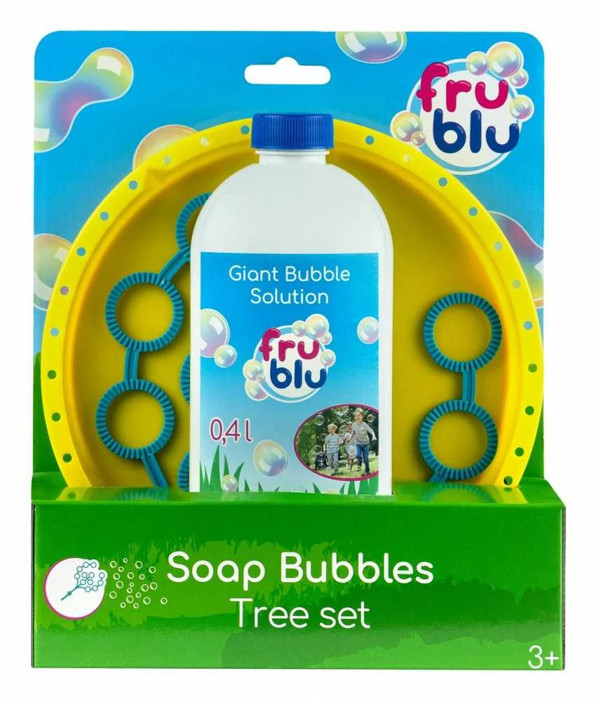 TM Toys Muilo burbulų rinkinys su medžiu ir skysčiu 0,4L, 3+, mėlyna/geltona