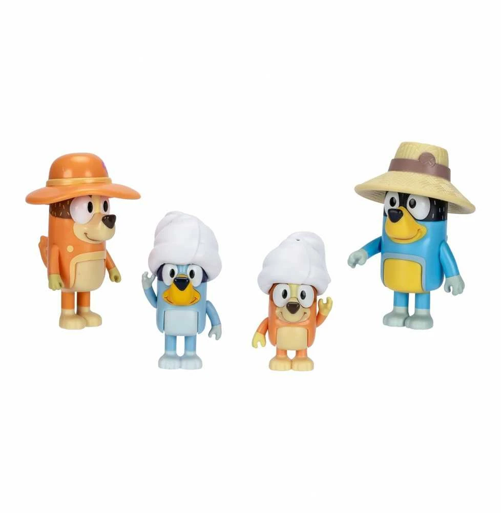 TM Toys BLUEY atostogų figūrėlė 4 vnt. šeimos kelionėms