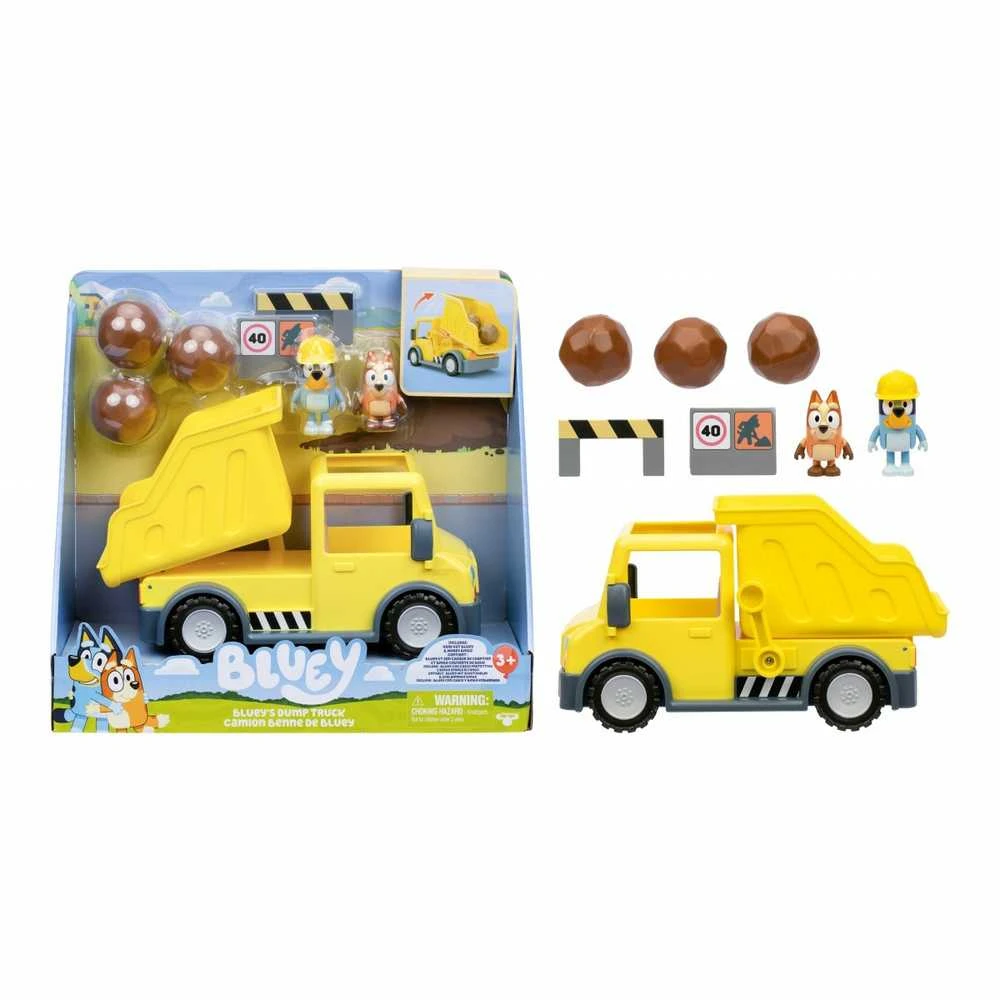 Bluey - Bluey savivartis su išskirtinėmis šalmą turinčiomis Bluey ir Muddy Bingo figūrėlėmis - (90317)