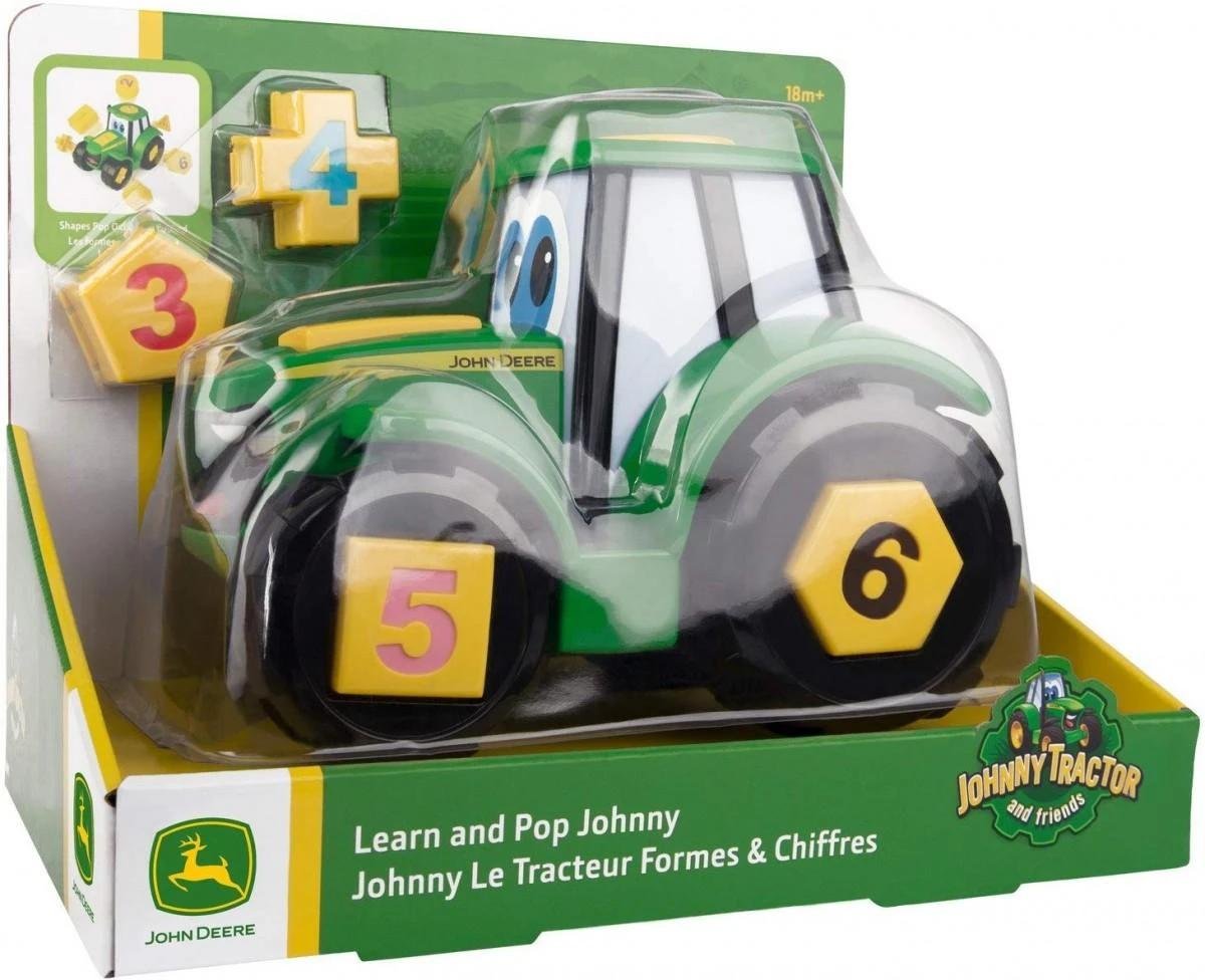 Tomy JOHN DEERE traktorius su kaladėlėmis Johnny, 46654
