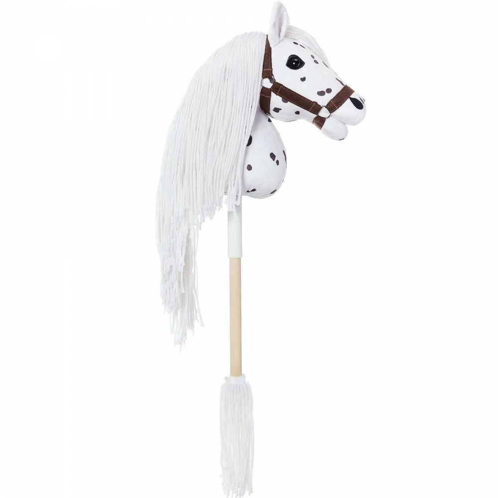 Tootiny Koń Mėgėjiškas arklys hoppihorse a3 leopardas - baltas, tarantulo kailis