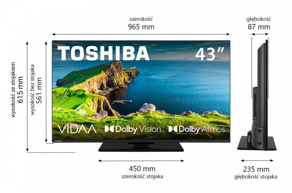 Toshiba 43 colių LED televizorius 43UV3F63DG