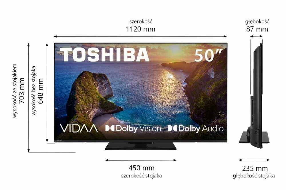 Toshiba 50 colių 4K HDR Ultra HD televizorius