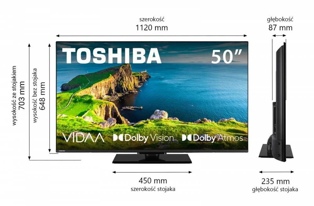 Toshiba Televizorius LED 50 cali 50UV3F63DG