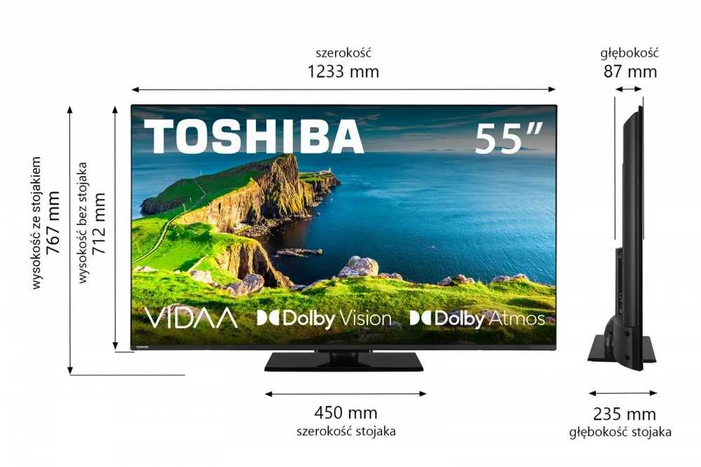 Toshiba 55 colių LED televizorius 55UV3F63DG