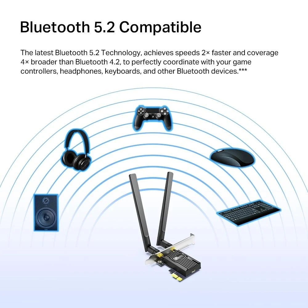TP-Link ARCHER TX55E tinklo plokštė WLAN / Bluetooth 2402 Mb/s
