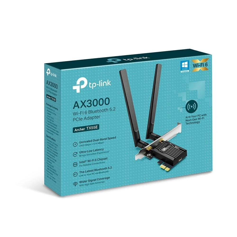 TP-Link ARCHER TX55E tinklo plokštė WLAN / Bluetooth 2402 Mb/s