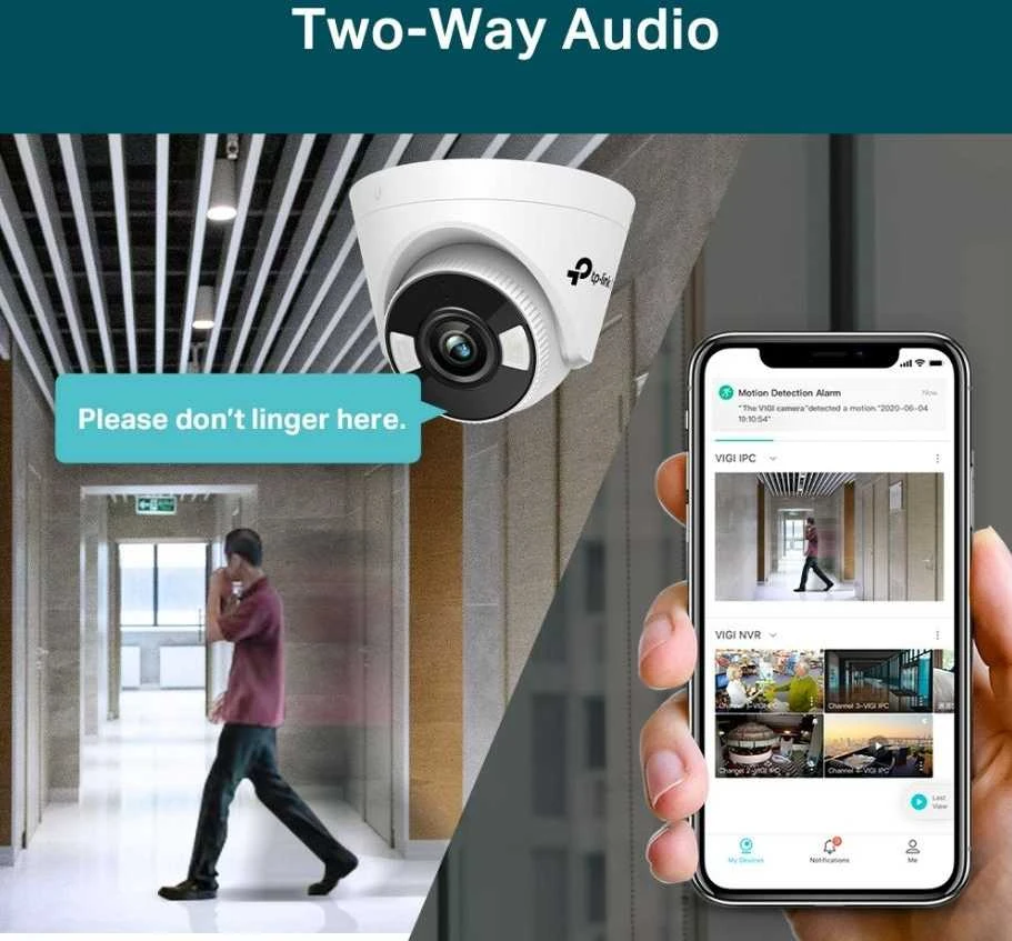 TP-LINK | Spalvota tinklo kamera | VIGI C450 | Bokštelis | 5 MP | 2,8 mm | H.265+/H.265/H.264+/H.264 | „Micro SD“, maks. 256 GB