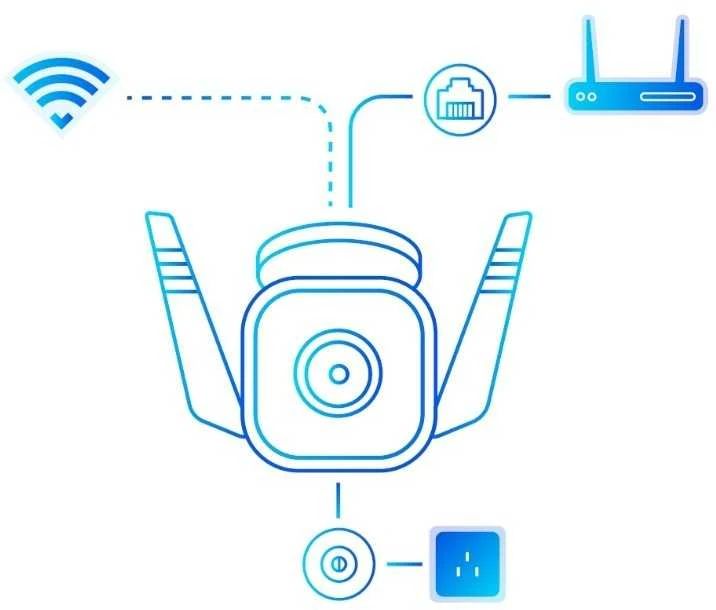 TP-LINK | Lauko apsaugos Wi-Fi kamera | TC65 | Kulka | 3 MP | 3,89 mm/F2,2 | H.264 | Micro SD, maks. 128 GB