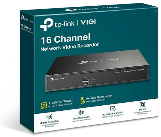 TP-LINK | Tinklo vaizdo įrašymo įrenginys | VIGI NVR2016H | 2 | 16 kanalas