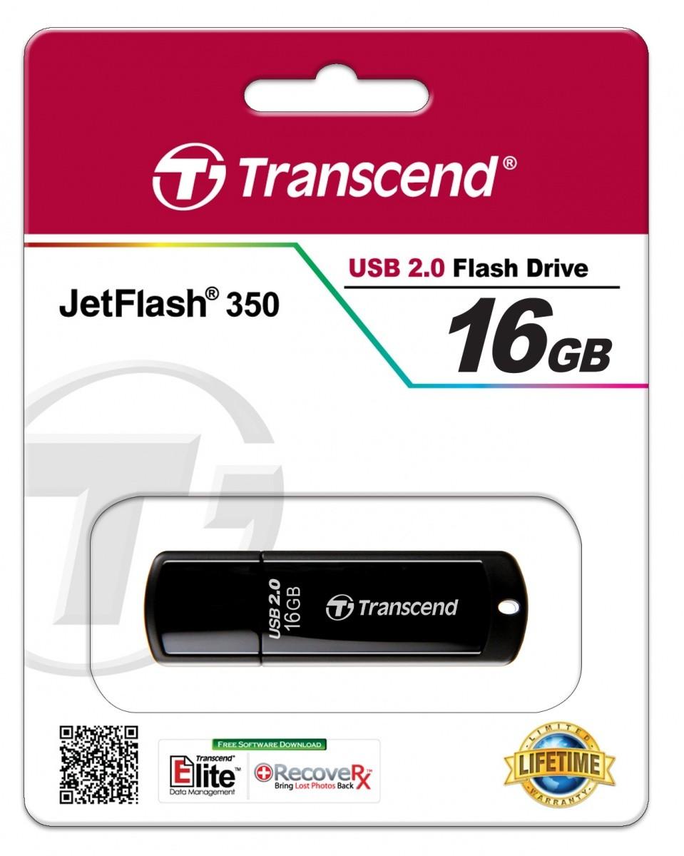 TRANSCEND 16 GB USB atmintinė JETFLASH 350