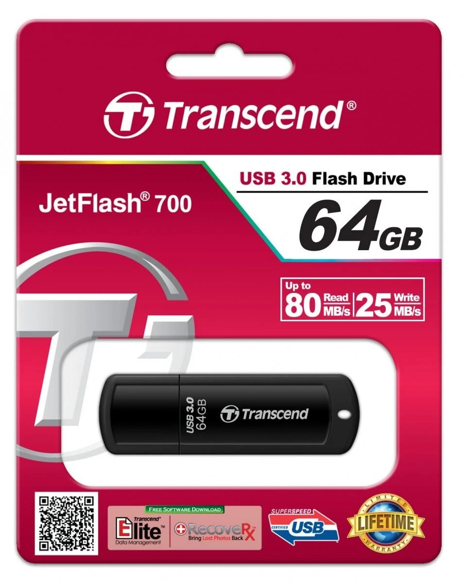 TRANSCEND JETFLASH 700 64GB USB 3.0