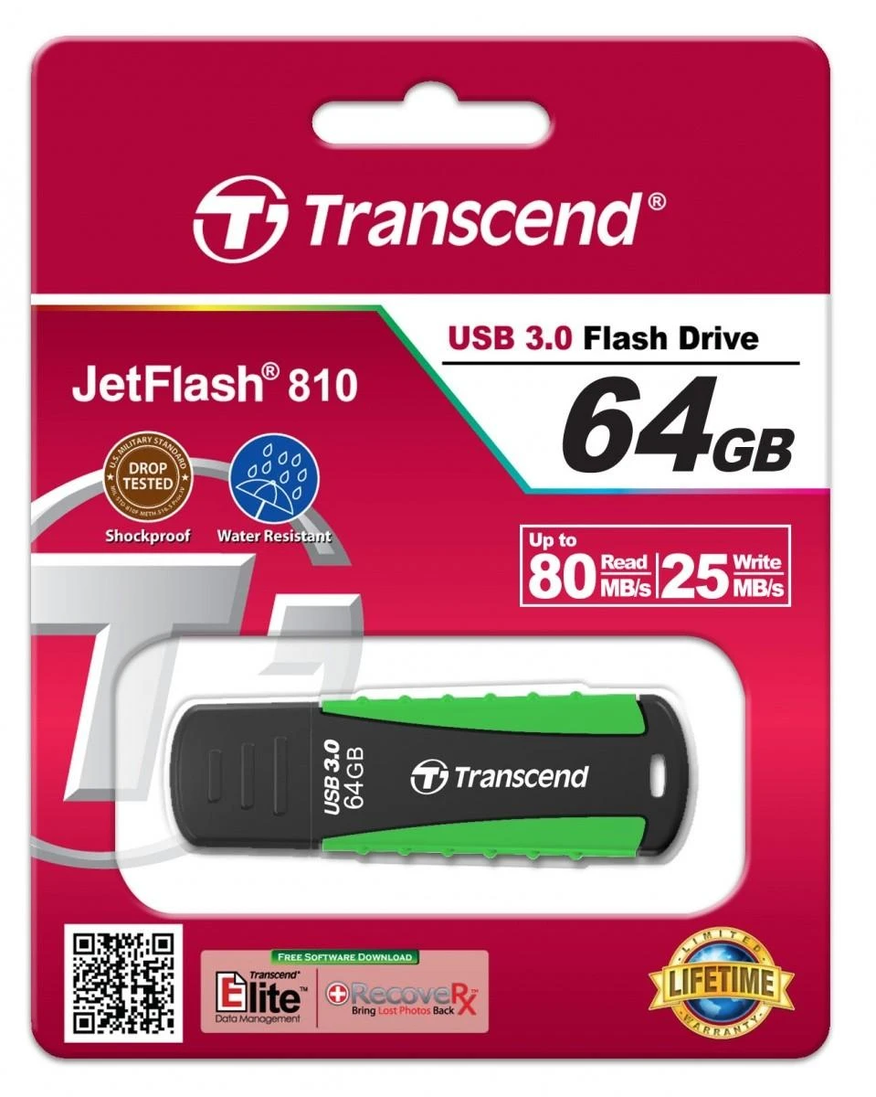 USB atmintinė Transcend JF810, 64 GB, USB 3.0