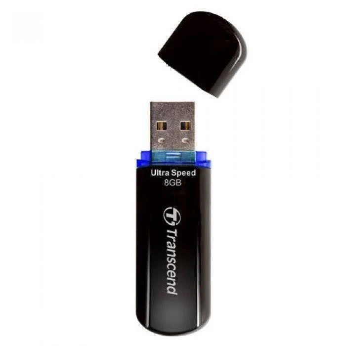 Transcend Mėlyna USB atmintinė 8 GB USB 2.0 didelės spartos - JETFLASH 600 MLC Mėlynas
