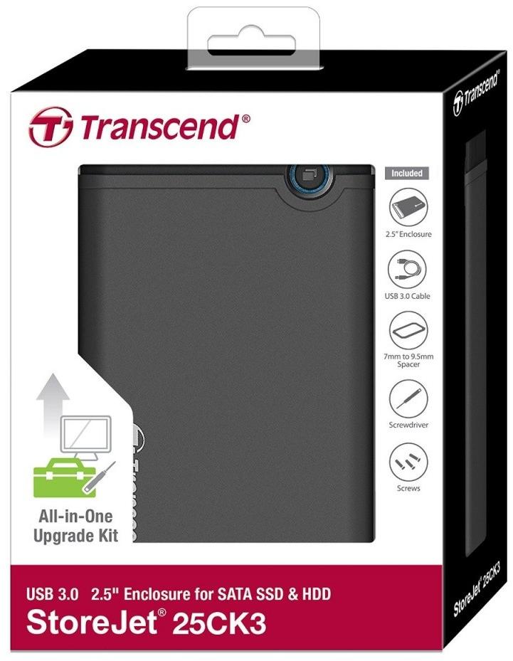 TRANSCEND StoreJet 25CK3 SSD/HDD 0GB extern 6.4cm 2.5" SATA 6GB/s Upgrade Kit