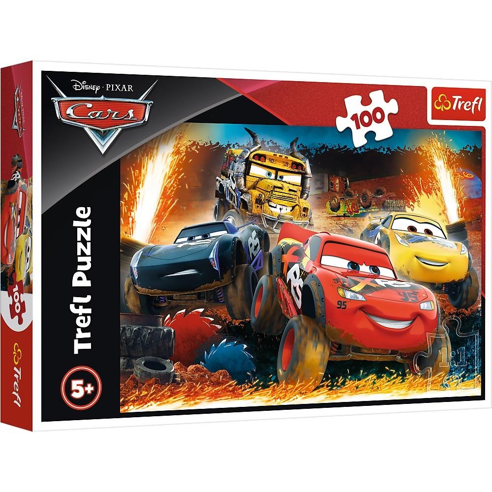 Trefl Dėlionė 100 vnt. - Ratai (Cars)
