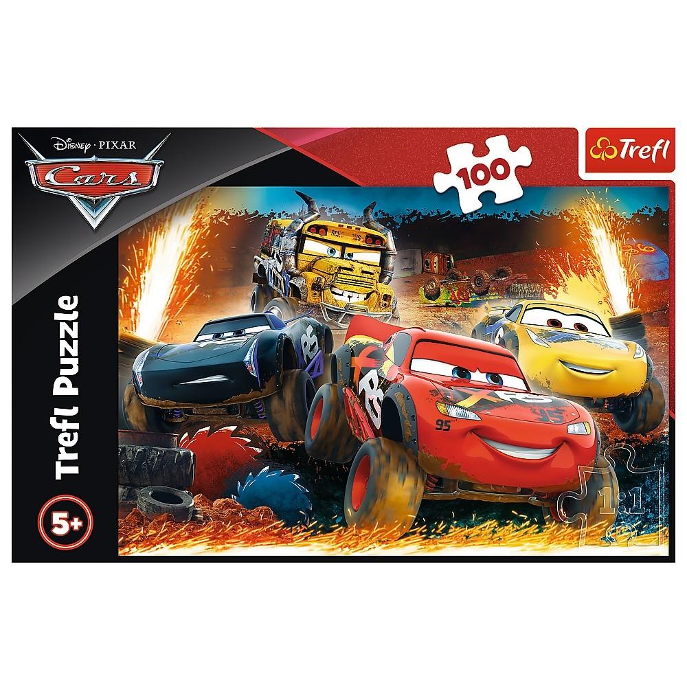Trefl Dėlionė 100 vnt. - Ratai (Cars)