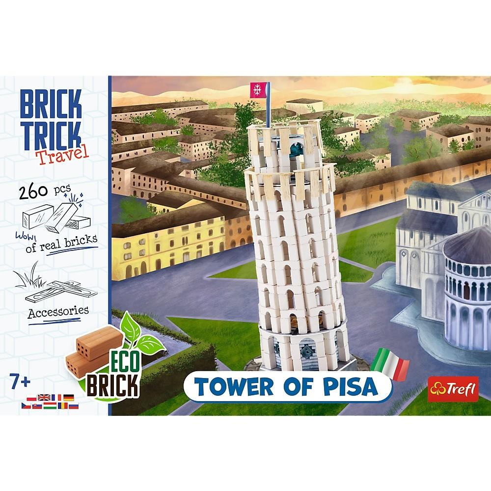 Trefl Konstruktorius „Pasviręs Pizos bokštas“ Brick Trick Travel, 39 cm