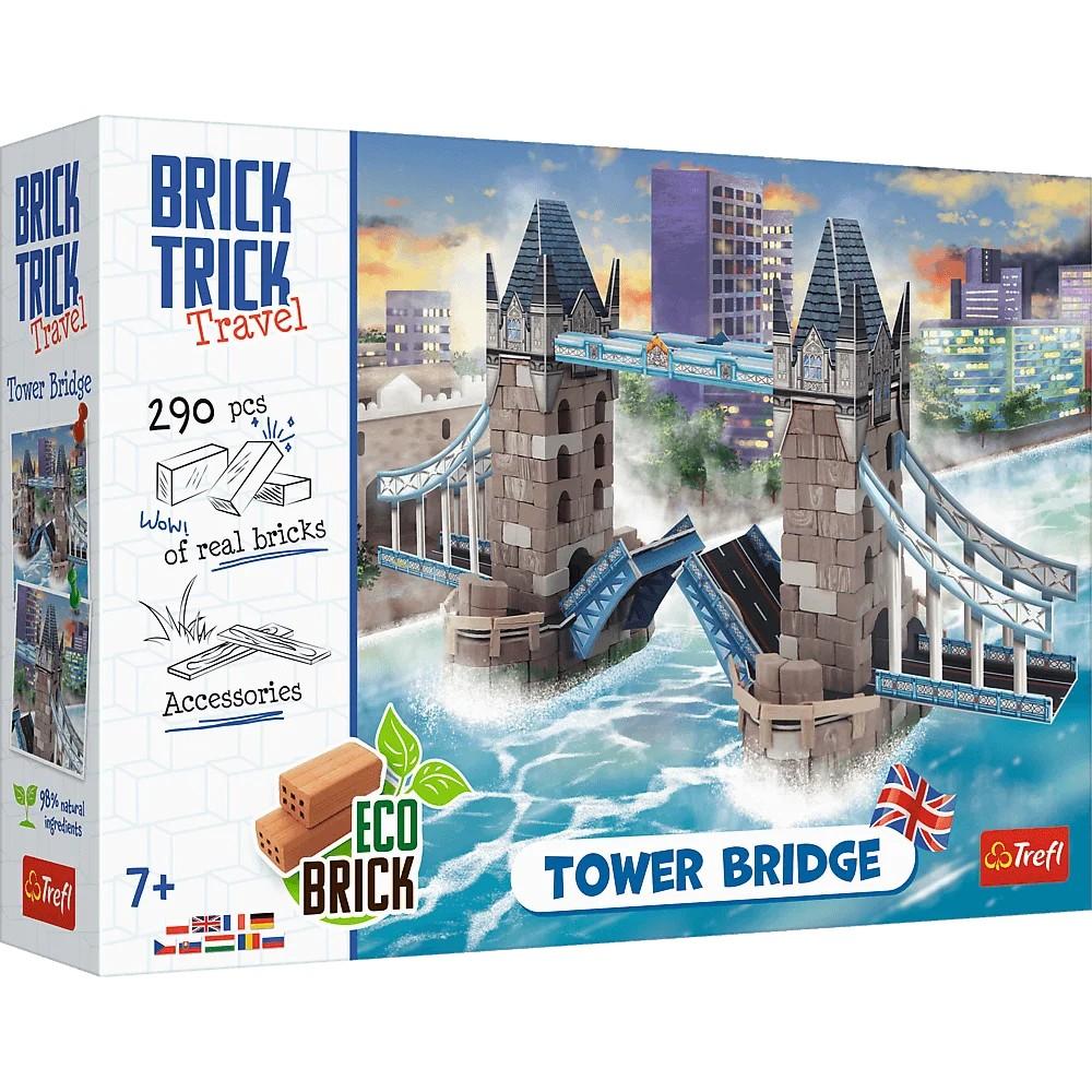 Trefl Rankdarbių rinkinys Brick Trick Tower Bridge su plytomis ir medžiu