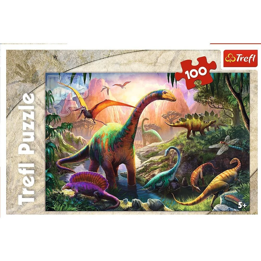Trefl Dėlionė 100 vnt. - Dinozaurai