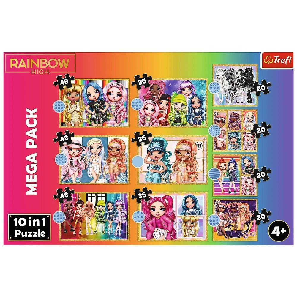 Trefl dėlionė 329 vnt. - Rainbow High lėlių kolekcija