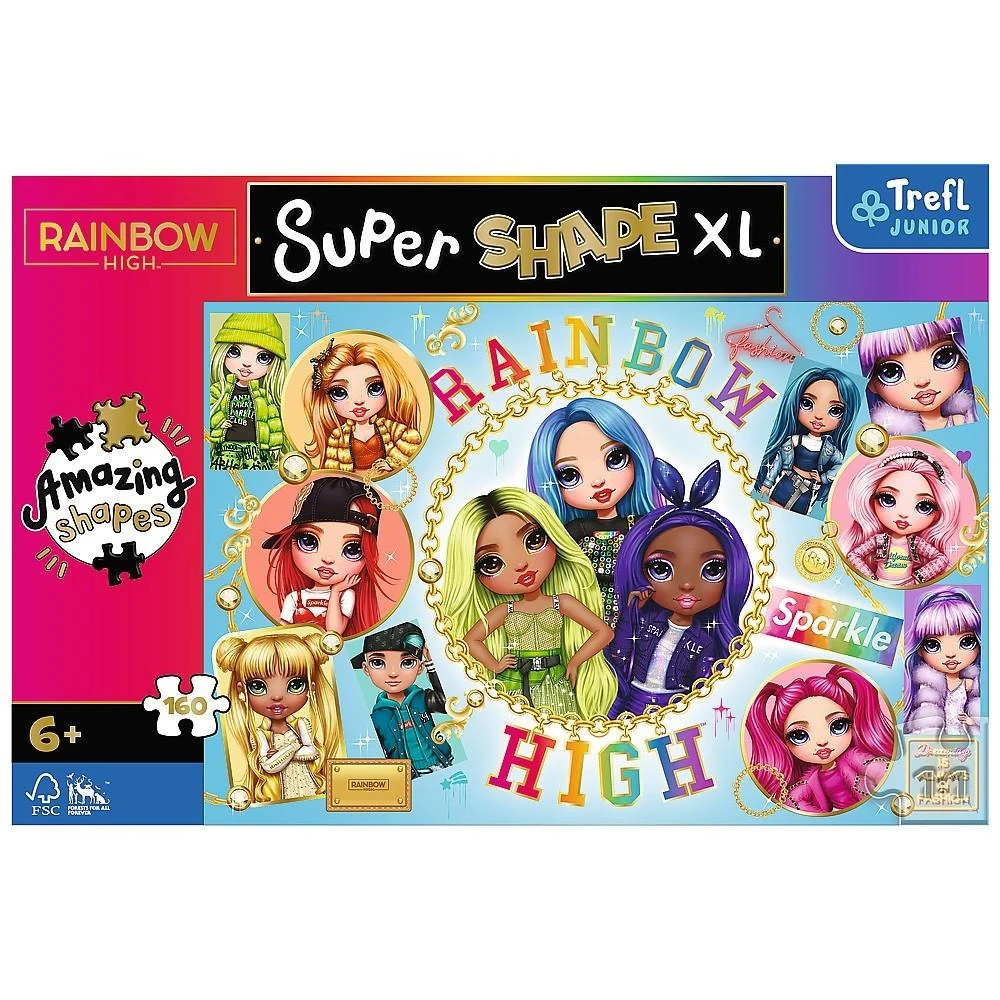 Trefl dėlionė 160 vnt. - Rainbow High lėlės