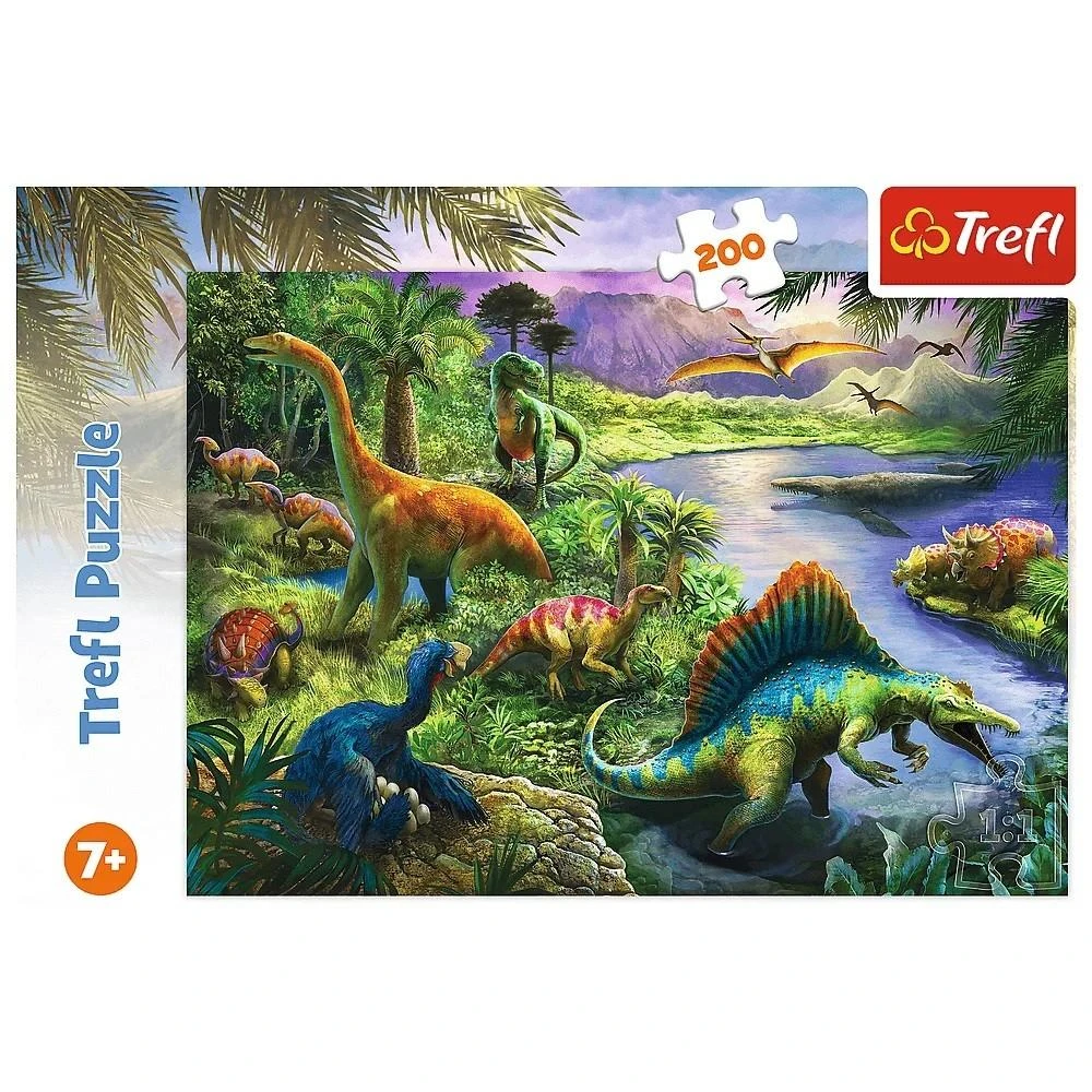 Trefl Dėlionė 200 vnt. - Plėšrūs dinozaurai