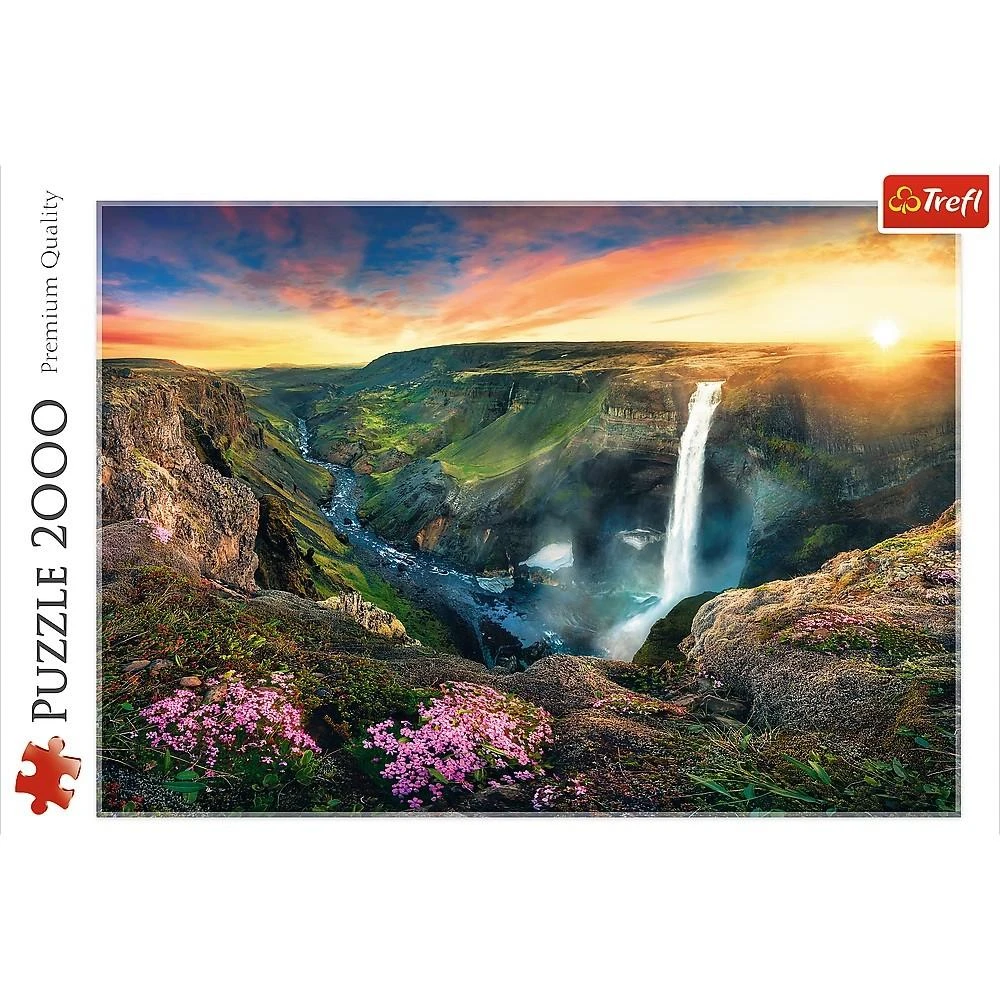 Trefl Dėlionė 2000 vnt. - Háifoss krioklys, Islandija