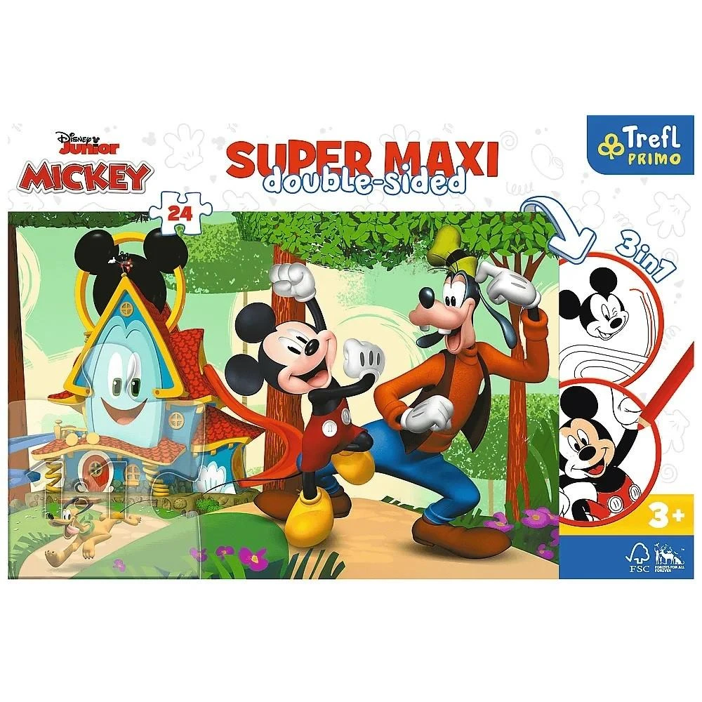 TREFL 41012 Dėlionė 24 SUPER MAXI Laimingi namai ir draugai