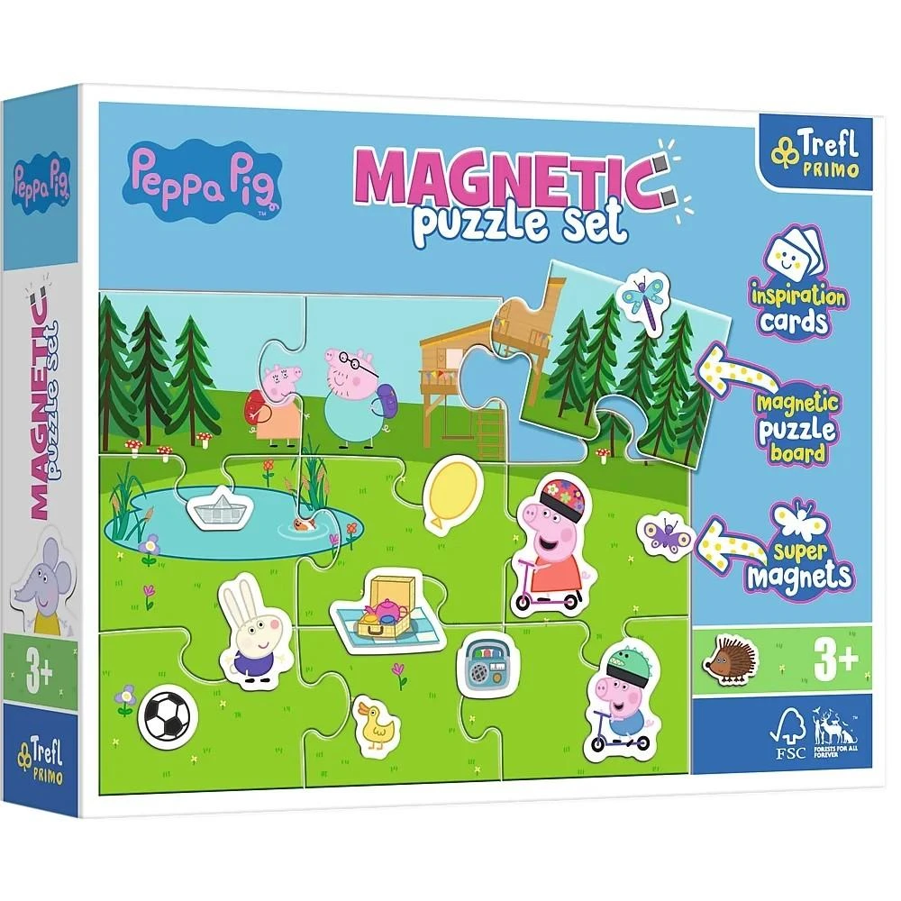 Peppa Pig smagi magnetinė dėlionė. Peppa Pig 93164 Trefl