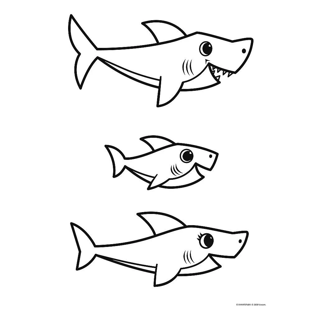 TREFL 43005 Dėlionė Baby MAXI 2x10 Happy Shark Day
