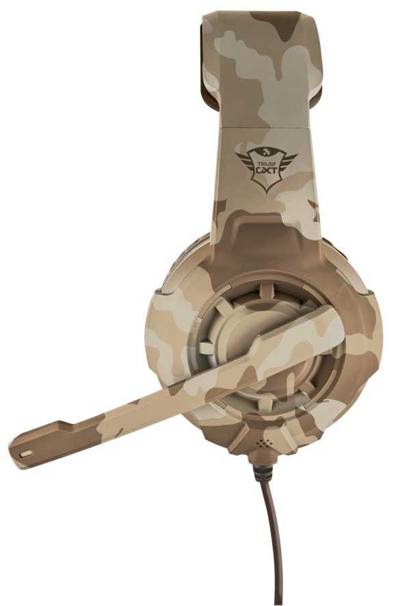 Žaidimų ausinės Trust GXT 310D Radius, Desert Camo, 22208