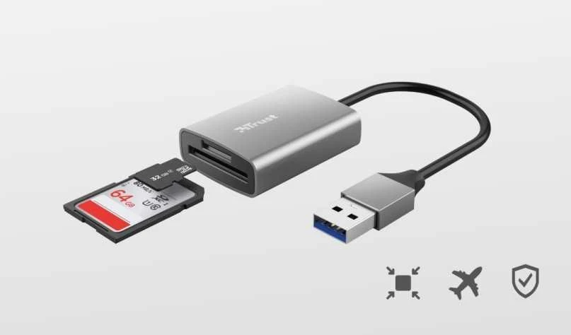 Atminties kortelė SKAITYTUVAS KORTELIŲ TRUST DALYX 24135 USB 3.2