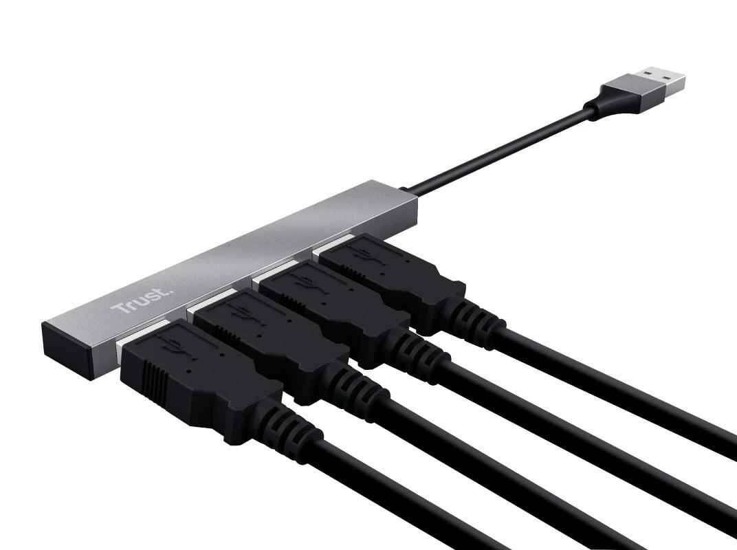Įvesties/išvesties šakotuvas MINI-USB 4PORT23786 TRUST