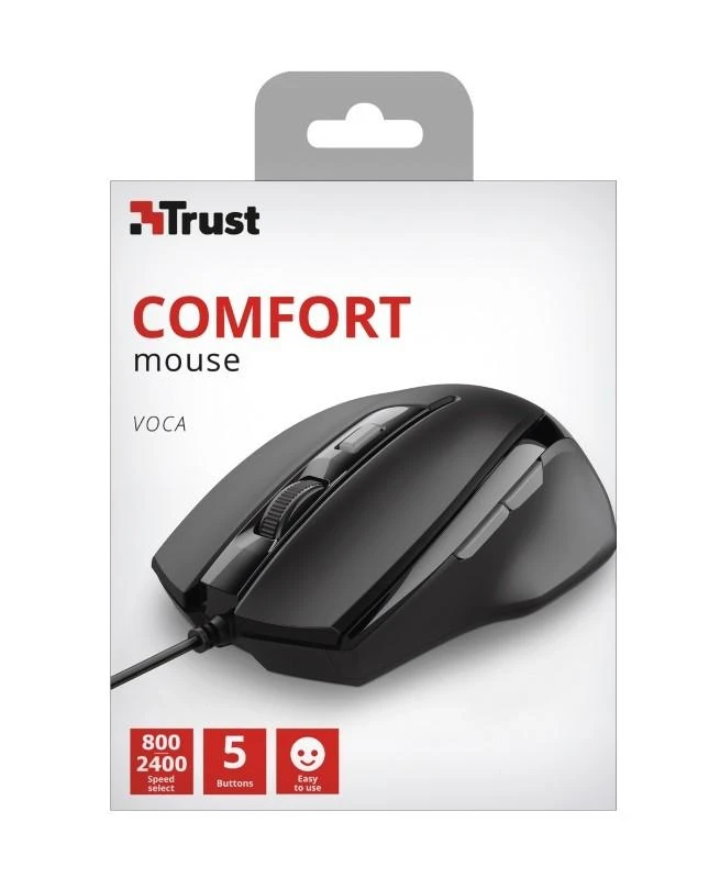Trust VOCA COMFORTABLE Pelė - Juodas