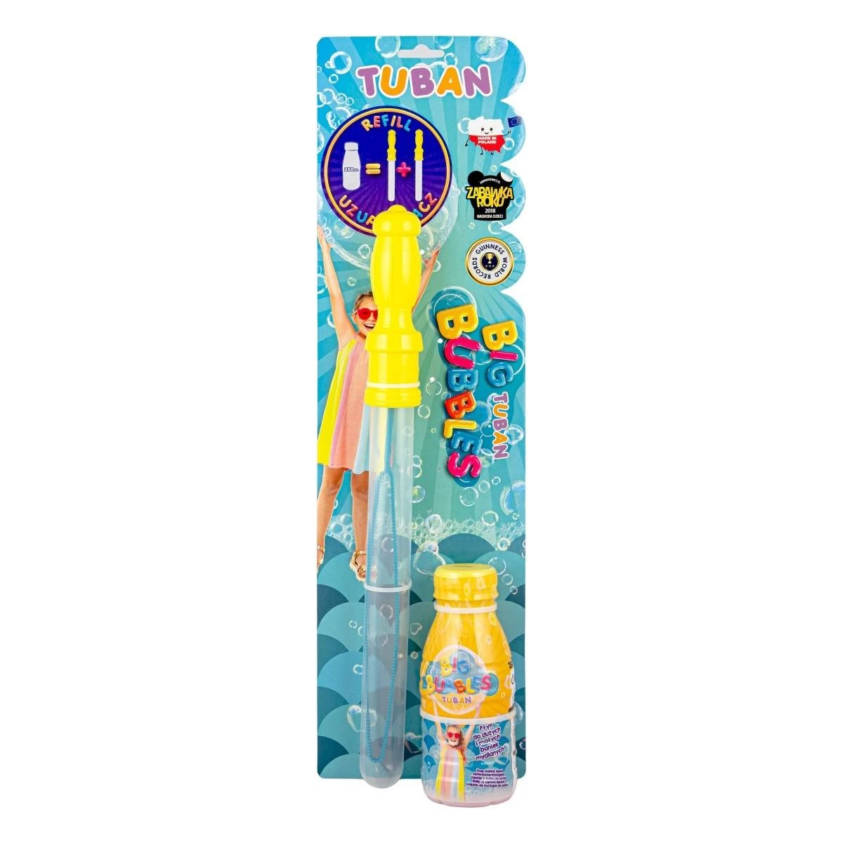Tuban Rinkinys - Burbulinis kardas + Muilo burbulų skystis (250 ml - dvigubas pripildymas) ( TU3496 )